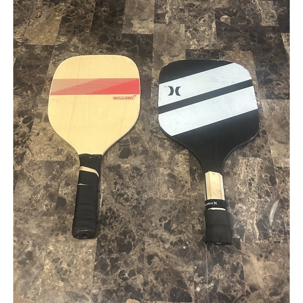 Vintage Hurley Pickleball & Boulder Paddle Lot Of 2